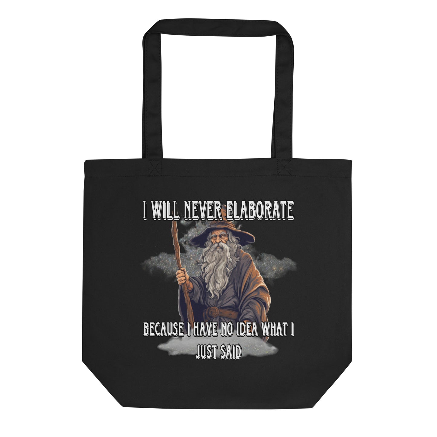 Ich werde nie näher darauf eingehen Stofftasche