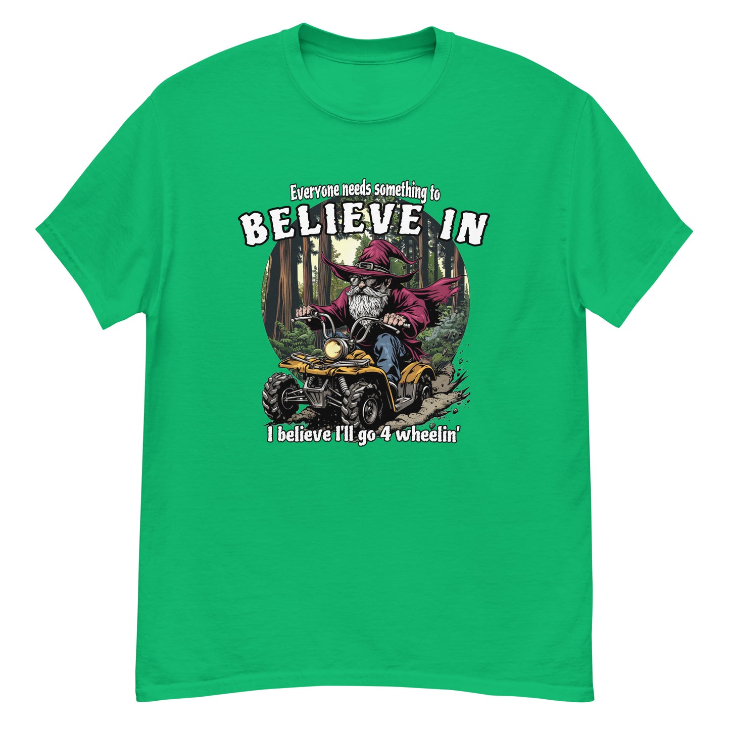 Jeder braucht etwas, an das er glauben kann. Ich glaube, ich werde mit dem Allradfahrzeug fahren.