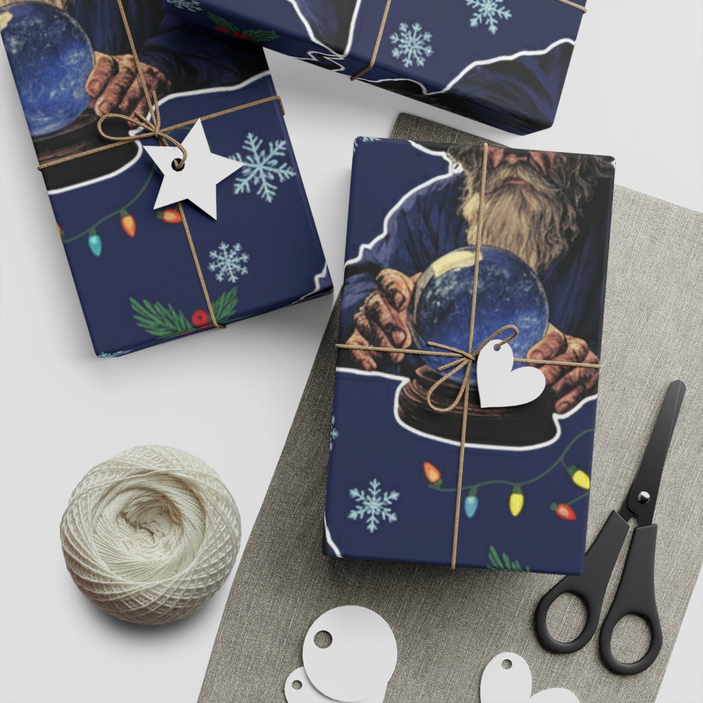 Pondering Wizard Wrapping paper