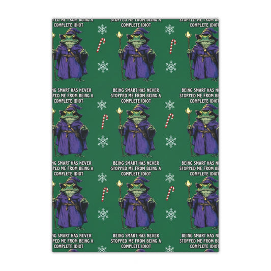 Being smart has never stopped me from being a complete idiot wrapping paper