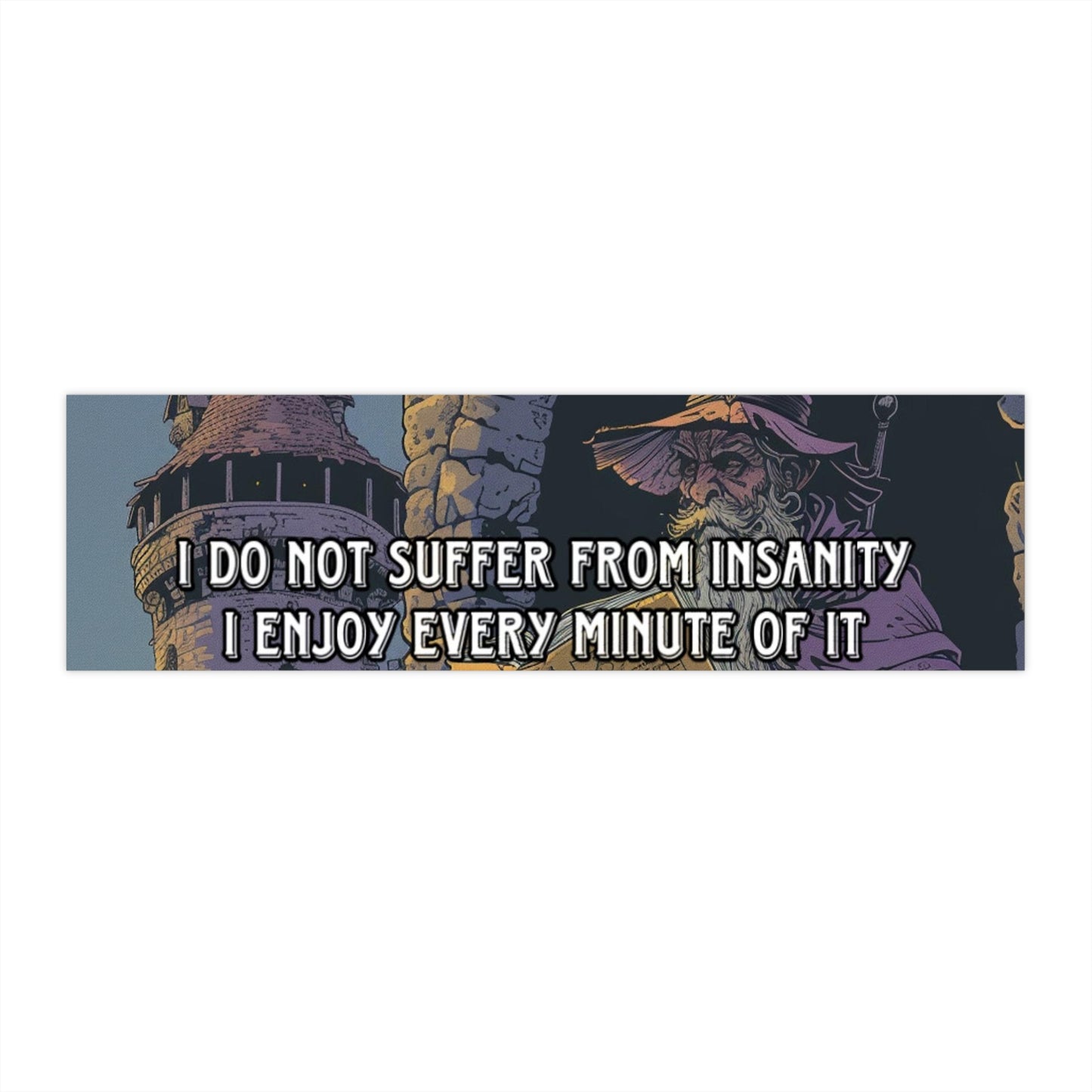 I do not suffer from insanity I enjoy every minute of it Bumper Sticker