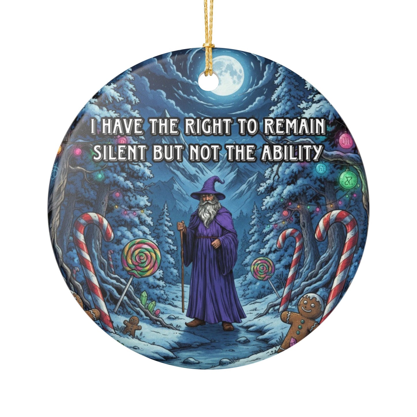 I have the right to remain silent but not the ability
