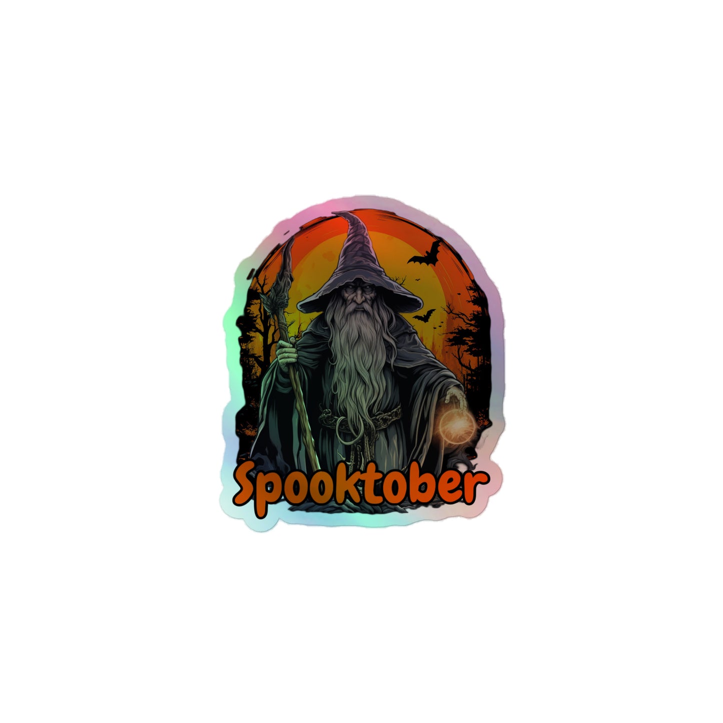 Spooktober Holographic sticker