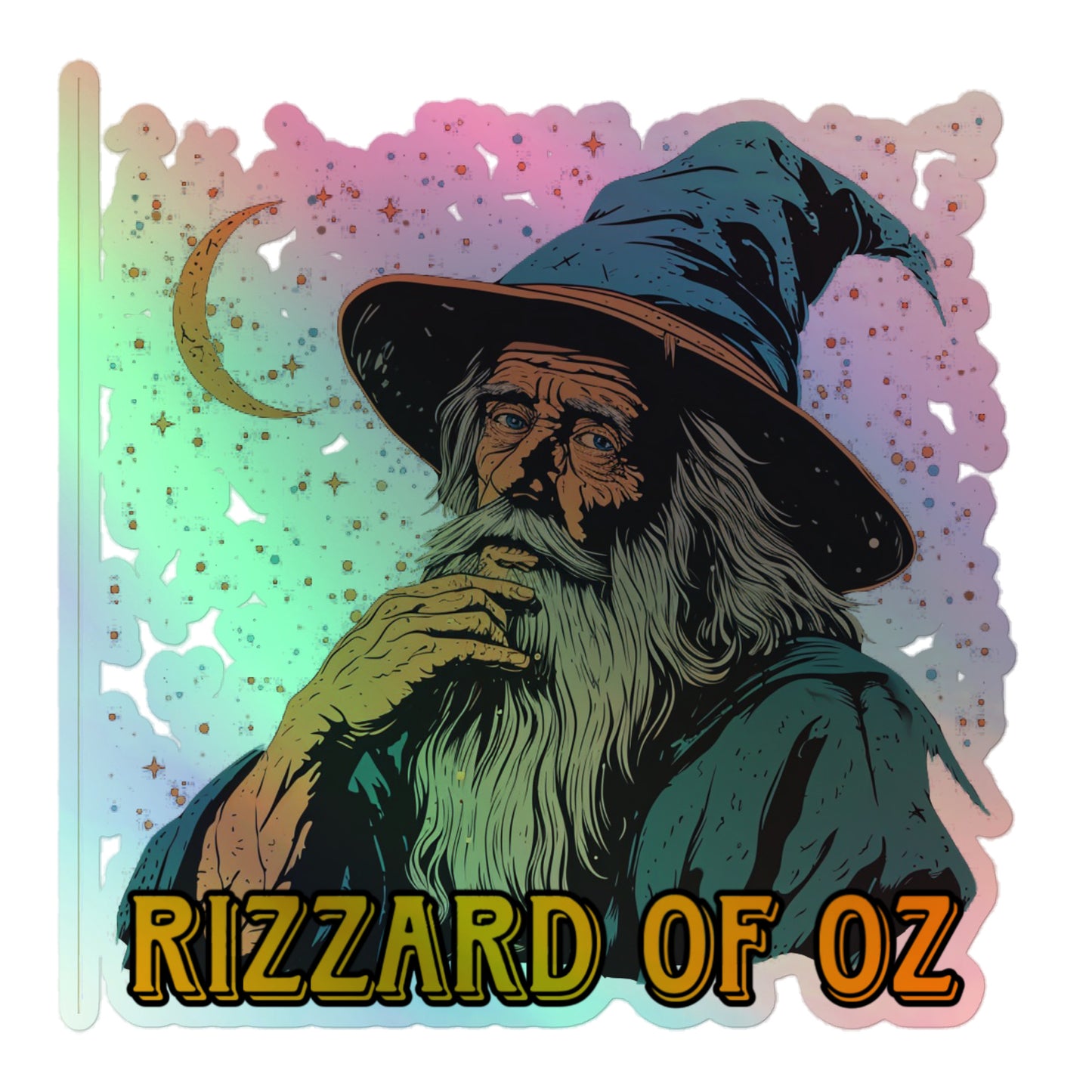 Rizzard of Oz Holographic sticker