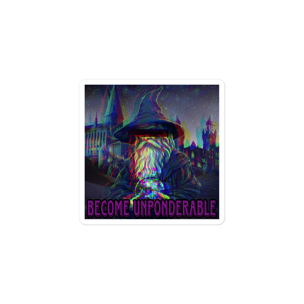 Become unponderable sticker