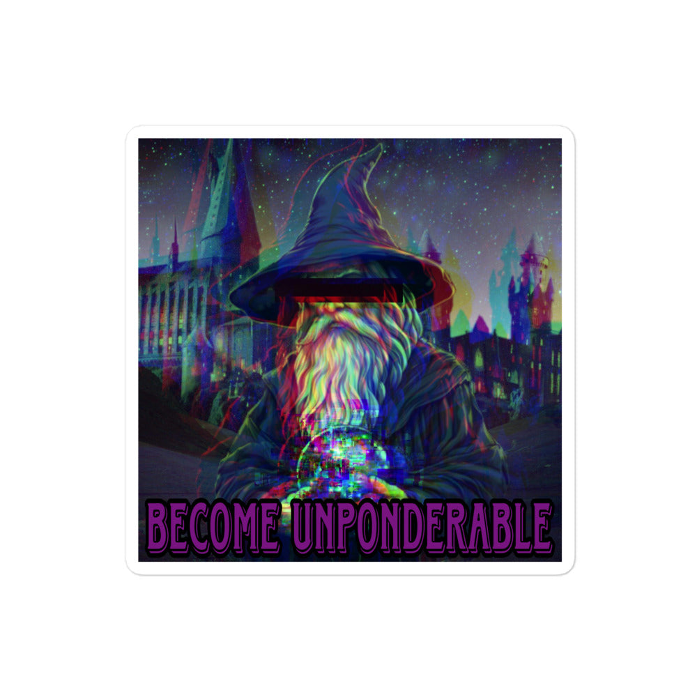 Become unponderable sticker