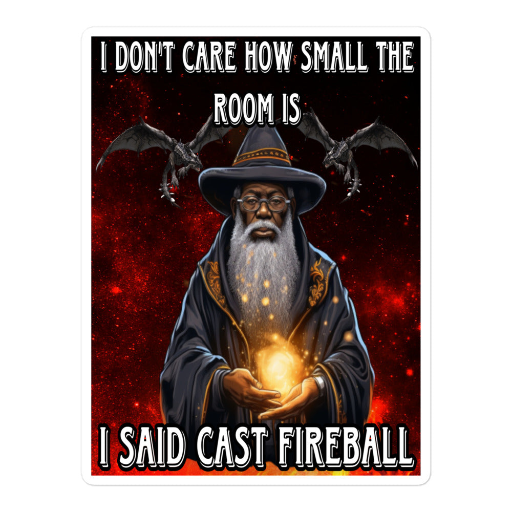 I don’t care how small the room is sticker