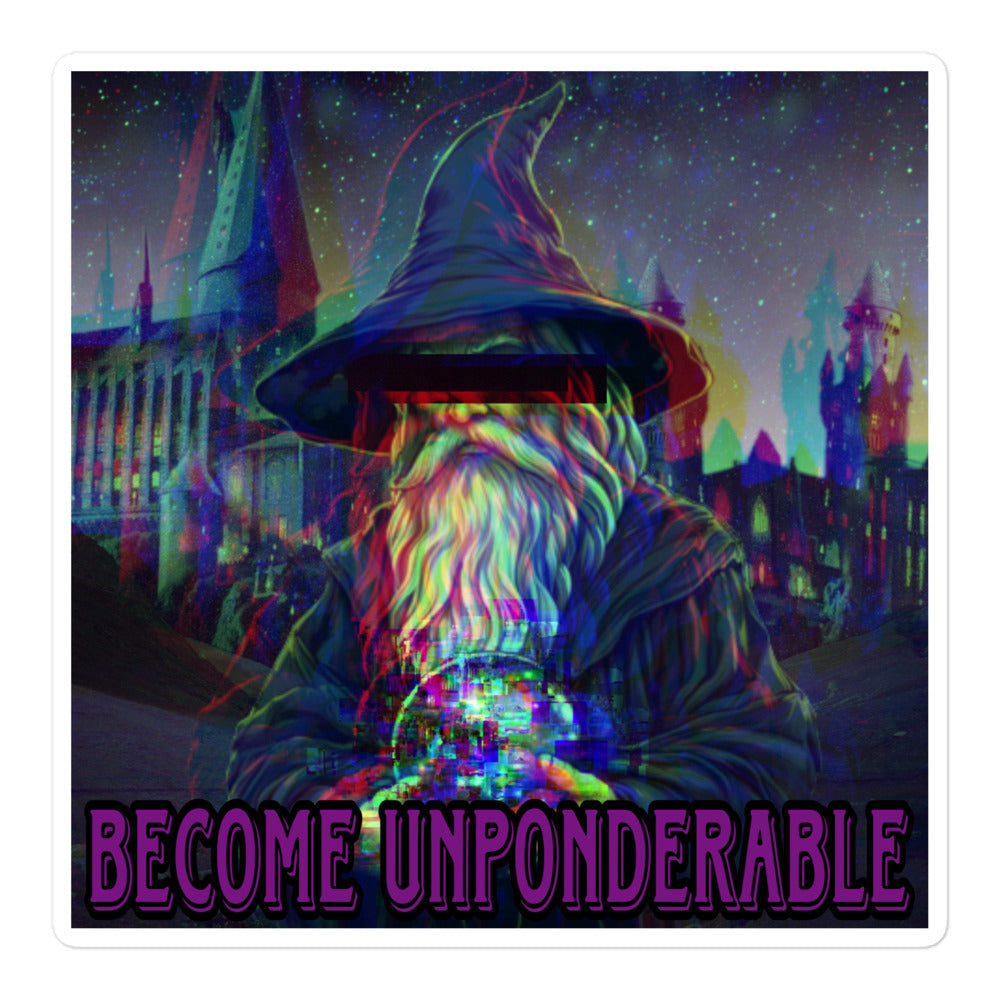 Become unponderable sticker