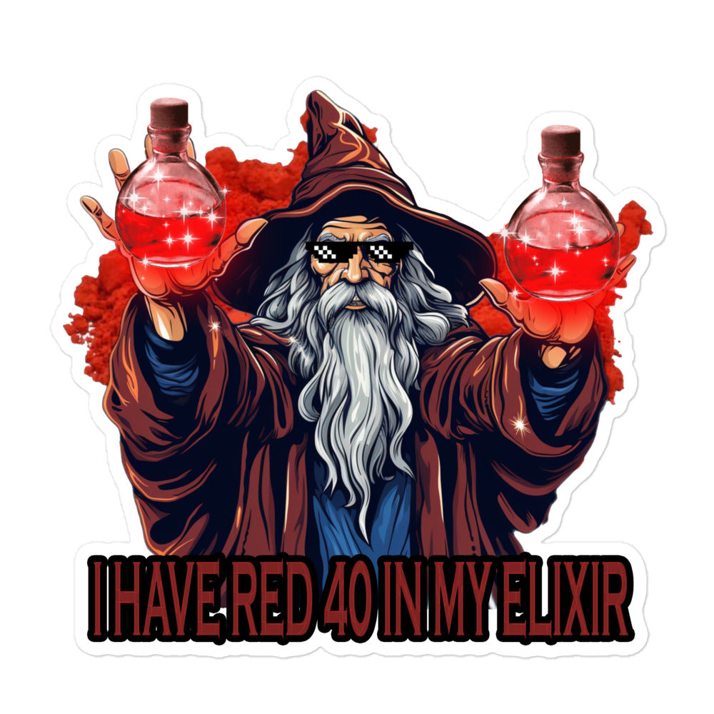 I have red 40 in my elixir sticker