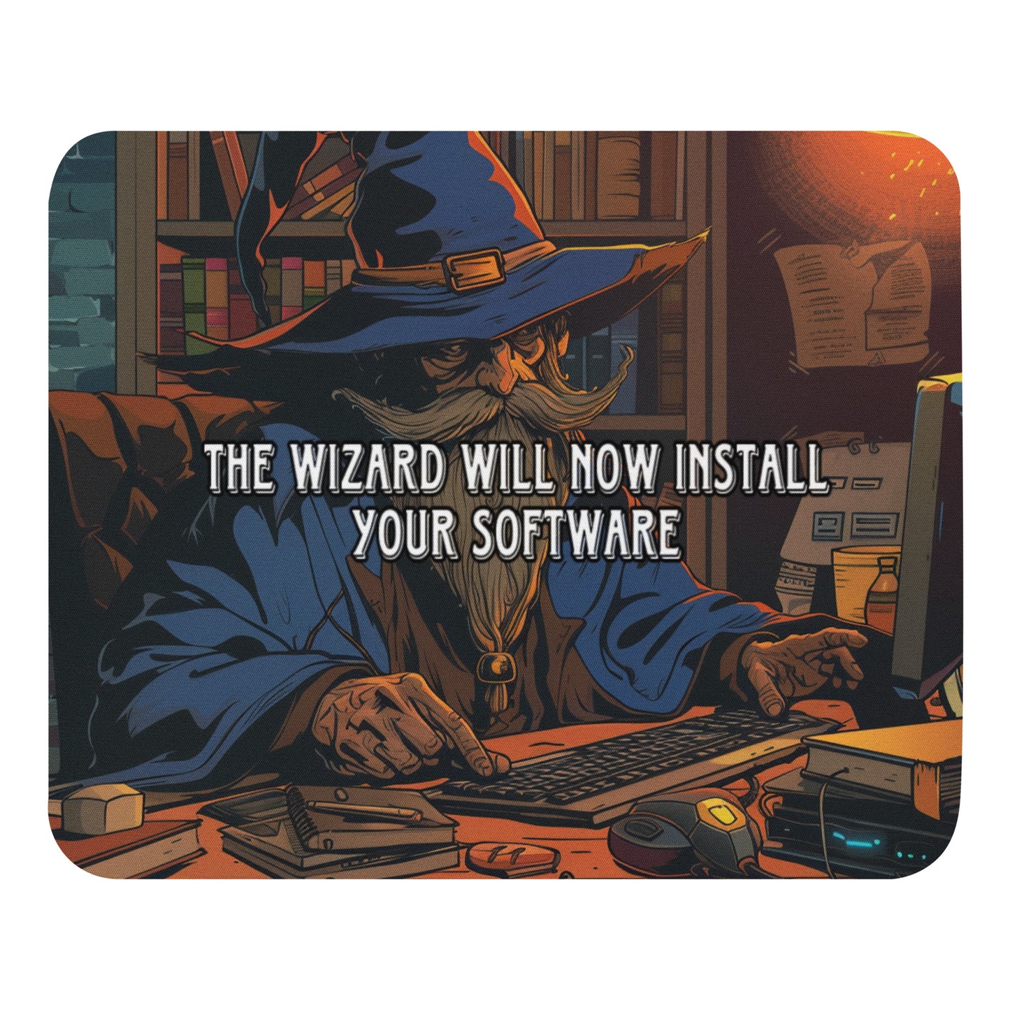 The wizard will now install your software Mouse pad
