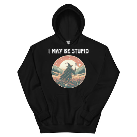 I may be stupid hoodie