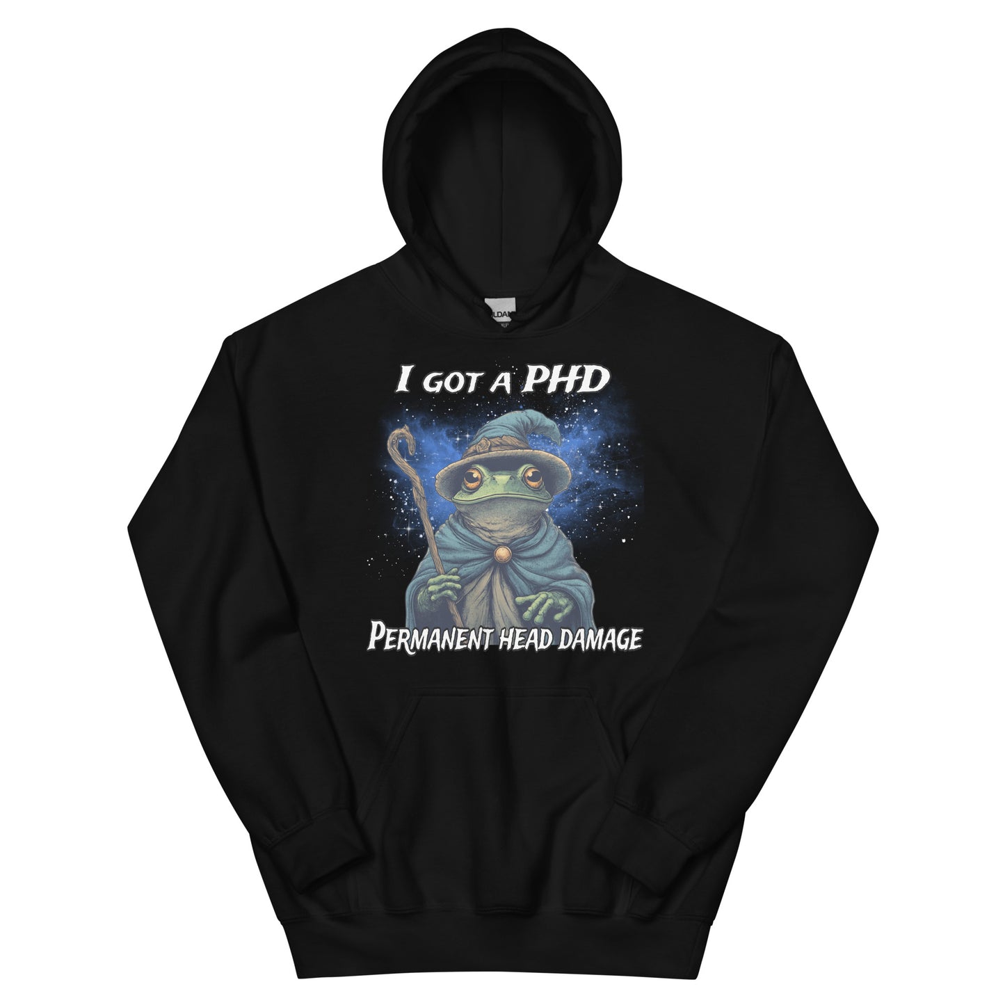 I got a PHD Permanent head damage Hoodie