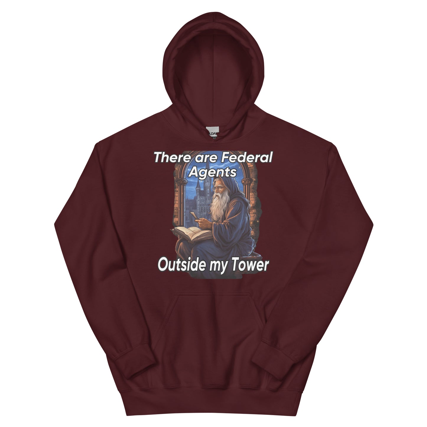 Federal agents outside my tower hoodie