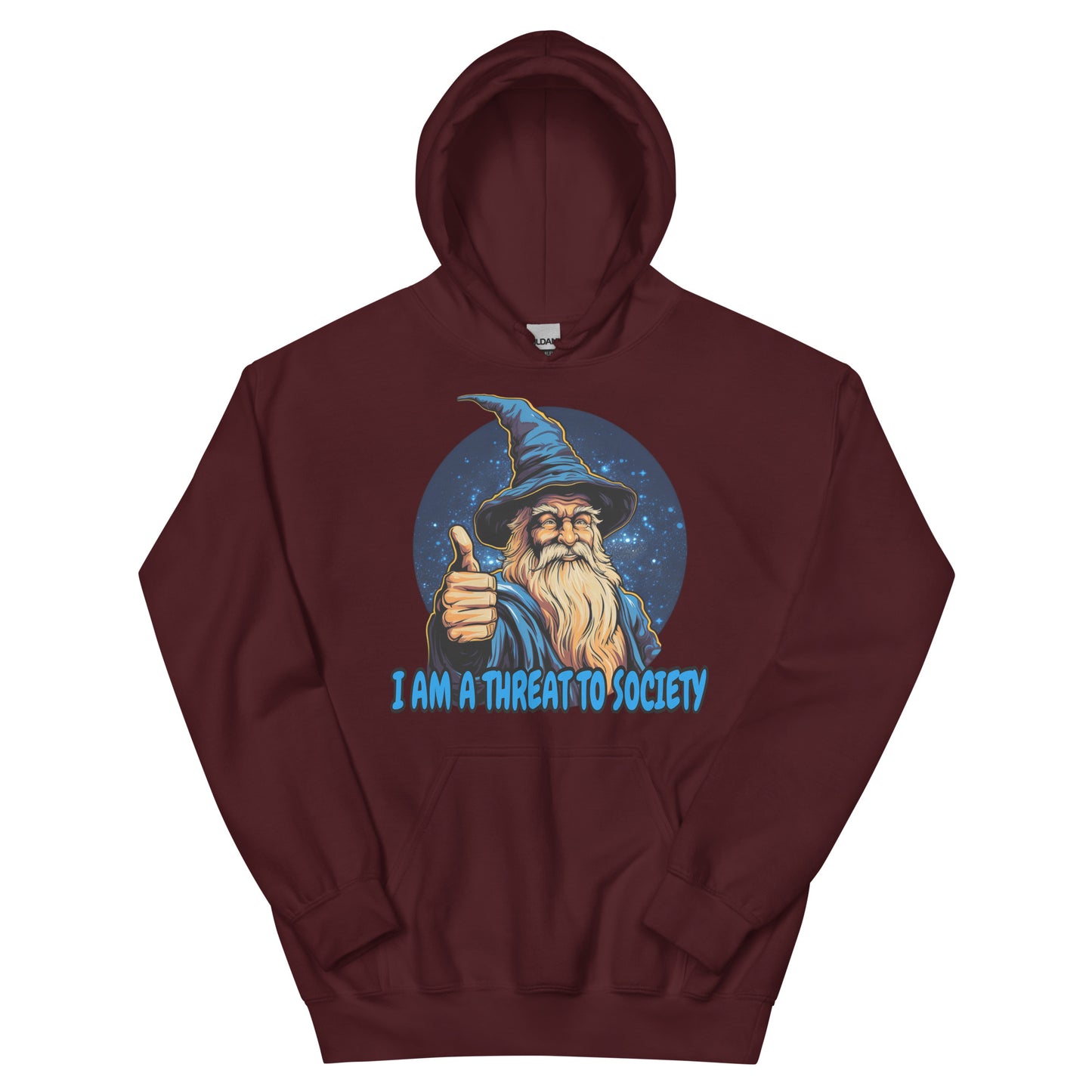 I am a threat to society hoodie