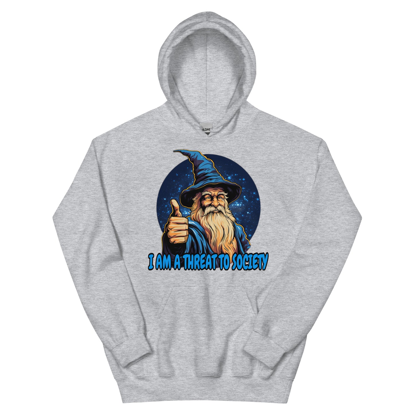 I am a threat to society hoodie